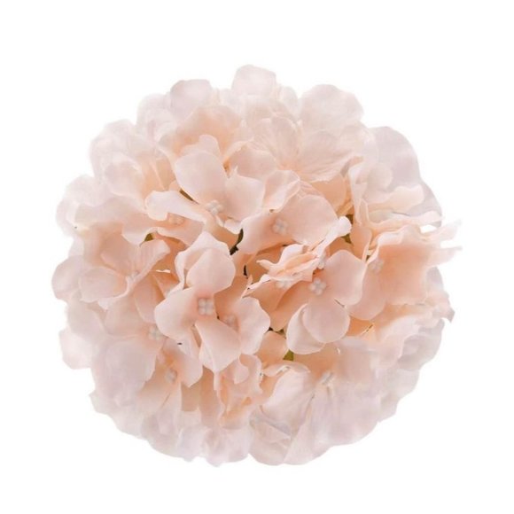 10 piece | Blush Pink Silk Hydrangea Flower with Stems Wedding Home Bouquet - Picture 2 of 5